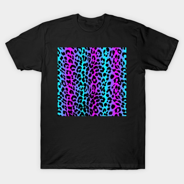 colorful leopard pattern T-Shirt by Eric Okore